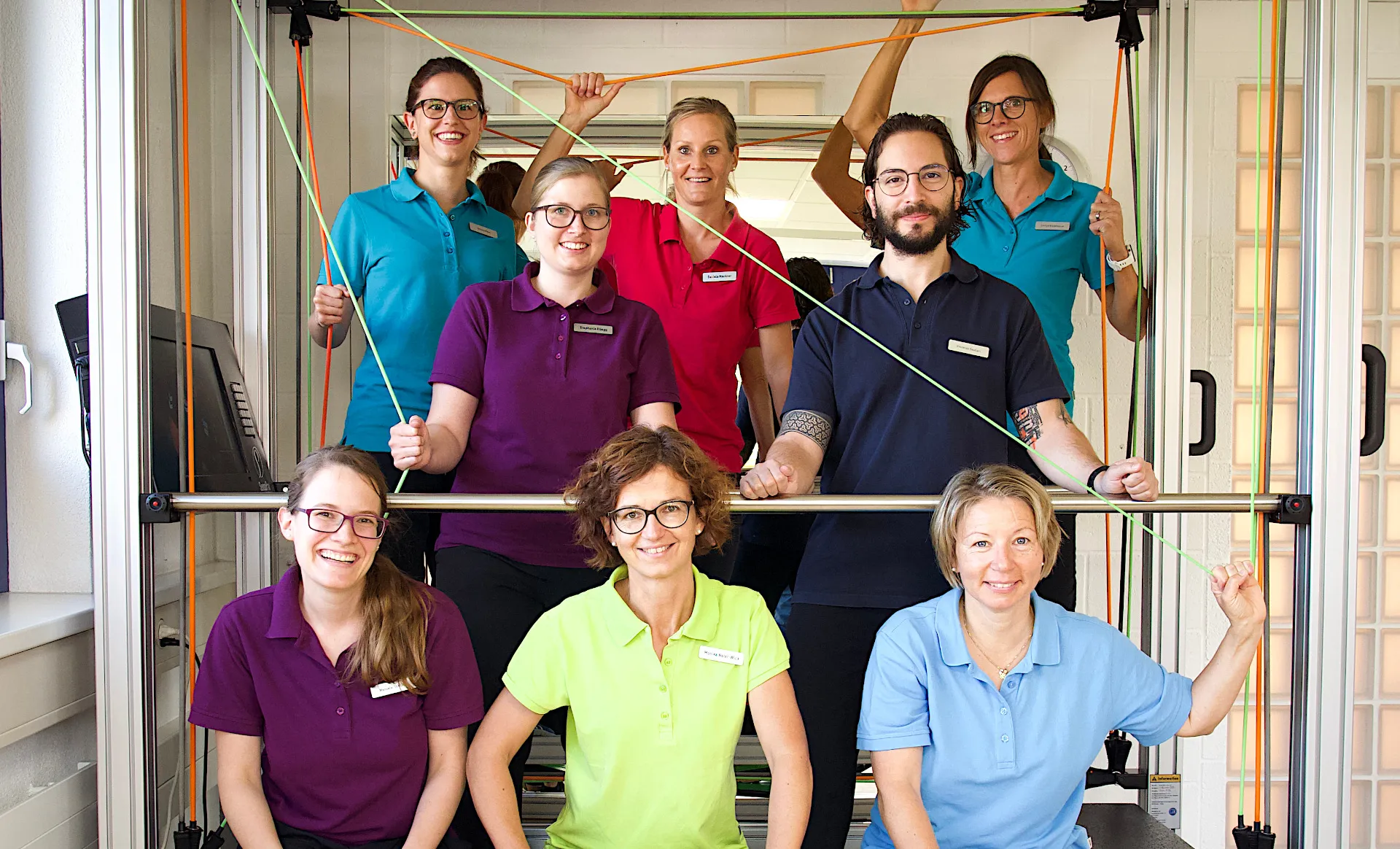 Teamfoto Mitarbeiter Physiotherapie Wick